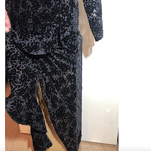 veronica beard LALA BURNOUT VELVET DRESS - Picture 10 of 14